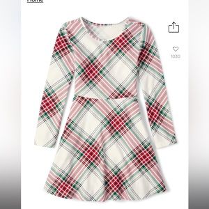 Plaid Skater Dress NWT Size XL 14